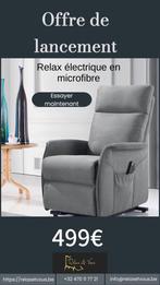Fauteuil relax électrique 1 moteur /lift  model neuf, Huis en Inrichting, Nieuw, Stof