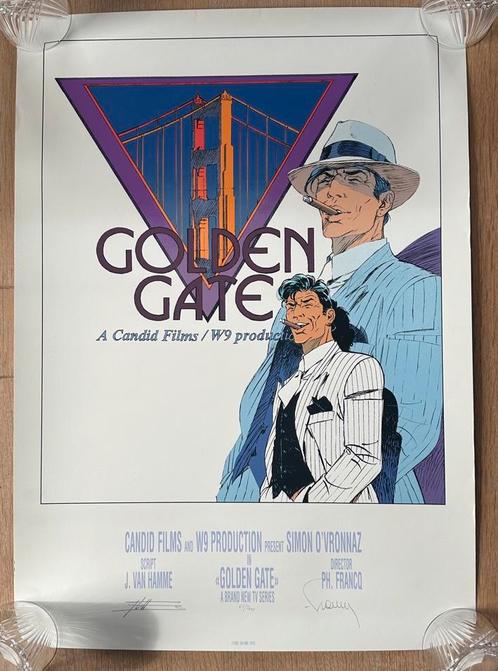 SÉRIGRAPHIE LARGO WINCH GOLDEN GATE, Antiek en Kunst, Kunst | Litho's en Zeefdrukken, Ophalen of Verzenden