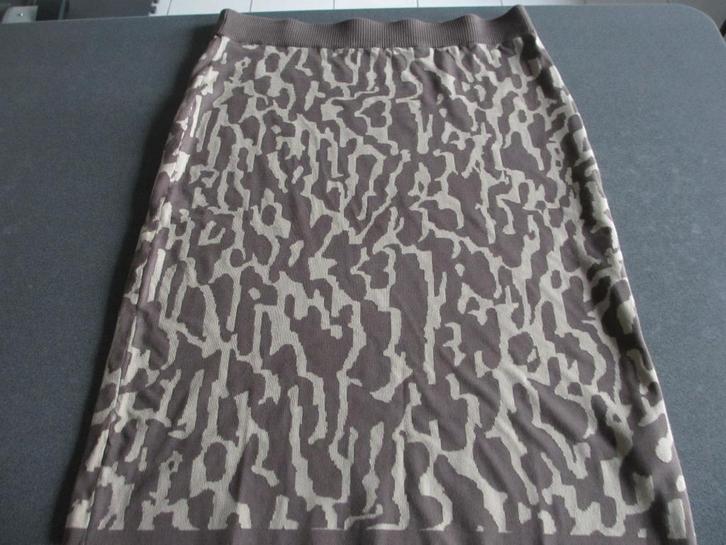 lange bruin-beige damesrok, Kleding | Dames, Rokken, Zo goed als nieuw, Maat 46/48 (XL) of groter, Beige, Ophalen