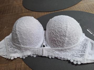 Witte bh 90C, Enlèvement ou Envoi, Blanc, Soutien-gorge