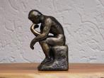 Beeld De Denker - Gietijzer - Bronslook, Antiek en Kunst, Ophalen of Verzenden