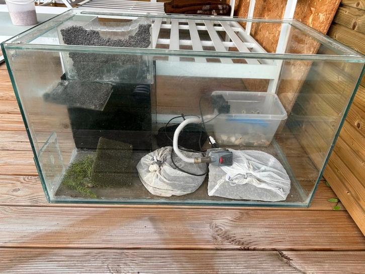 Groot Aquarium 200l, incl. toebehoren, Dieren en Toebehoren, Vissen | Aquaria en Toebehoren, Gebruikt, Leeg aquarium, Ophalen