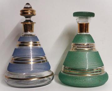 Twee karaffen van de Verrerie de Laeken, Antiek en Kunst, Antiek | Glaswerk en Kristal, Ophalen of Verzenden