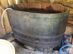 Hottub -koudwaterbad van eiken wijnvat 1500ltr, Ophalen, Zo goed als nieuw, Filter, Vast