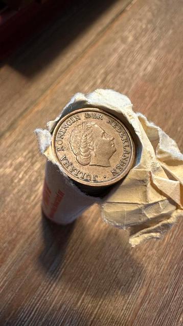 5 rollen oud nederlandse guldenmunten beschikbaar voor biedingen