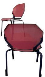 Twee industriële metalen design stoelen jaren '80, Ophalen, Twee, Overige kleuren, Zo goed als nieuw