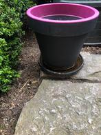 Cadeau-idee grote bloempot met onderbord, Tuin en Terras, Ophalen of Verzenden, Zo goed als nieuw