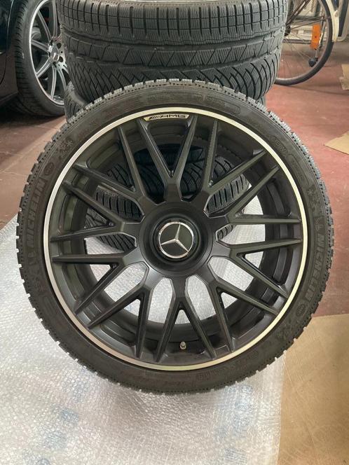 Mercedes AMG velgen 19" met Michelin winterbanden, Auto-onderdelen, Banden en Velgen, Velg(en), Winterbanden, 19 inch, 285 mm
