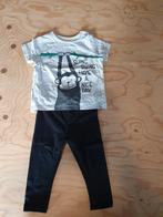 Zwarte legging met tof T-shirt - Maat 74, Enfants & Bébés, Vêtements de bébé | Taille 74, Comme neuf, Fille, Enlèvement ou Envoi