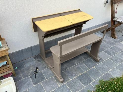 schoolbank, Antiek en Kunst, Antiek | Meubels | Stoelen en Sofa's, Ophalen