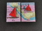 Cocos Keeling eilanden 1994 - uit velletje, landkaart, boten, Ophalen of Verzenden, Gestempeld