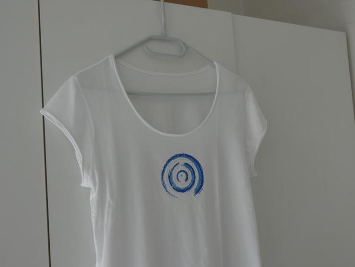 Wit T-shirt, Kleding | Heren, T-shirts, Gedragen, Overige maten, Wit, Ophalen of Verzenden
