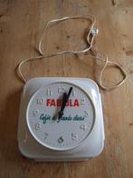 zeldzame reclame klok voor het merk Fabiola koffie 1962, Enlèvement ou Envoi, Utilisé, Panneau publicitaire