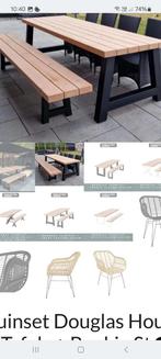 NIEUW TAFEL + BANK: wegens foute kleur nieuwe aangekocht., Tuin en Terras, Ophalen, Nieuw
