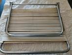 Vintage rugzetel voor aan't strand strandstoel plooibaar, Ophalen of Verzenden, Zo goed als nieuw, Aluminium, Verstelbaar