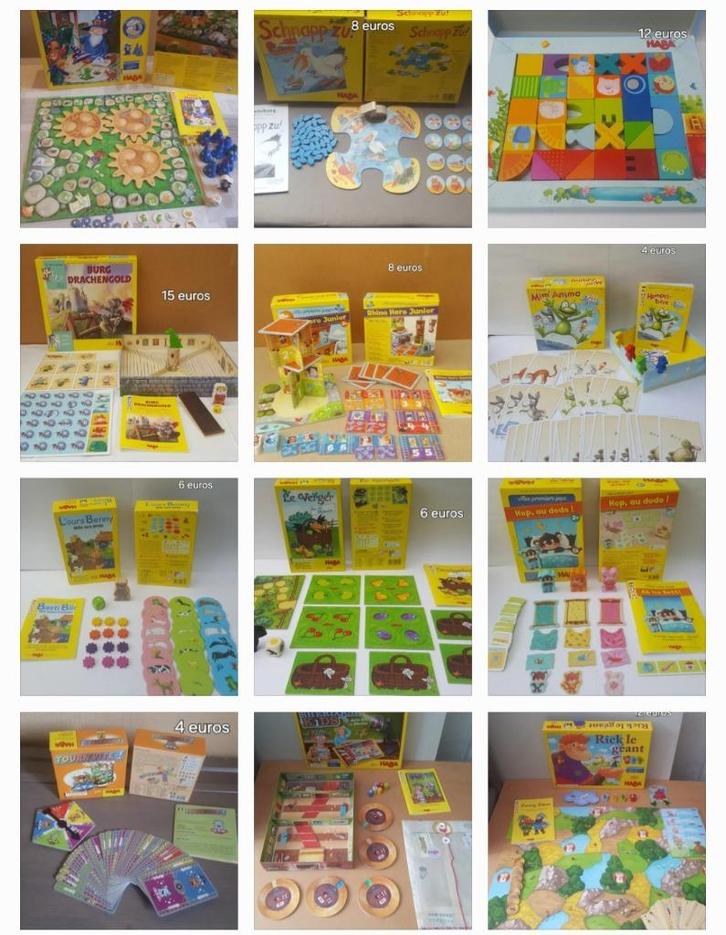 HABA-bordspellen, Hobby en Vrije tijd, Gezelschapsspellen | Bordspellen, Zo goed als nieuw, Een of twee spelers, Drie of vier spelers