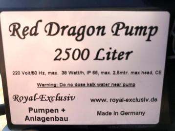 Nieuwe Red Dragon Opvoerpomp beschikbaar voor biedingen