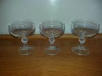 3 antieke glaasjes in kristallijne, Ophalen of Verzenden