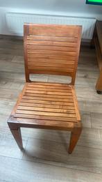 20 stoelen in tropisch hout, Vijf, Zes of meer stoelen, Klassieke stijl, Bruin, Zo goed als nieuw