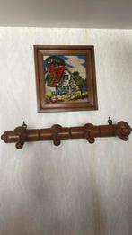 Kapstok met kadertje, Antiek en Kunst, Kunst | Schilderijen | Klassiek, Ophalen of Verzenden