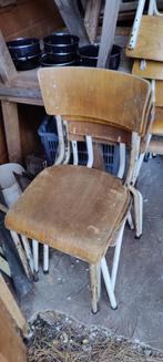 Oude schoolstoelen (40 stuks), Huis en Inrichting, Stoelen, Ophalen, Gebruikt, Vijf, Zes of meer stoelen, Metaal