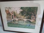 aquarelle signée Roger Verbrugghe 1928/2010 brugseschool, Antiek en Kunst, Ophalen of Verzenden