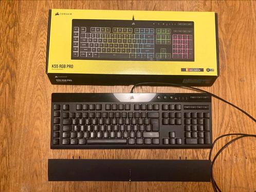 Corsair K55 RGB Pro gaming toetsenbord, Computers en Software, Toetsenborden, Zo goed als nieuw, Gaming toetsenbord, Ophalen of Verzenden