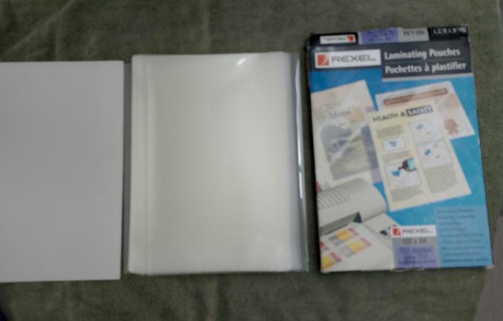 Rexel lamineerhoezen A4 : 150 micron, Diversen, Bureau-accessoires, Zo goed als nieuw, Ophalen of Verzenden