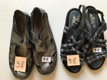 2 paar dames sandalen maat 38 beschikbaar voor biedingen