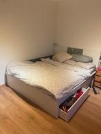 Lit complet 160x200 + matelas + surmatelas, Enlèvement, Utilisé, 200 cm, Deux personnes