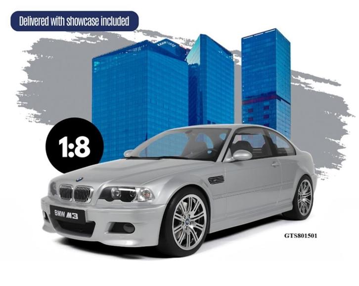 BMW M3 E46 GT Spirit 1/8 nieuw, Hobby en Vrije tijd, Modelauto's | 1:5 tot 1:12, Nieuw, Auto, 1:5 t/m 1:8, Ophalen of Verzenden