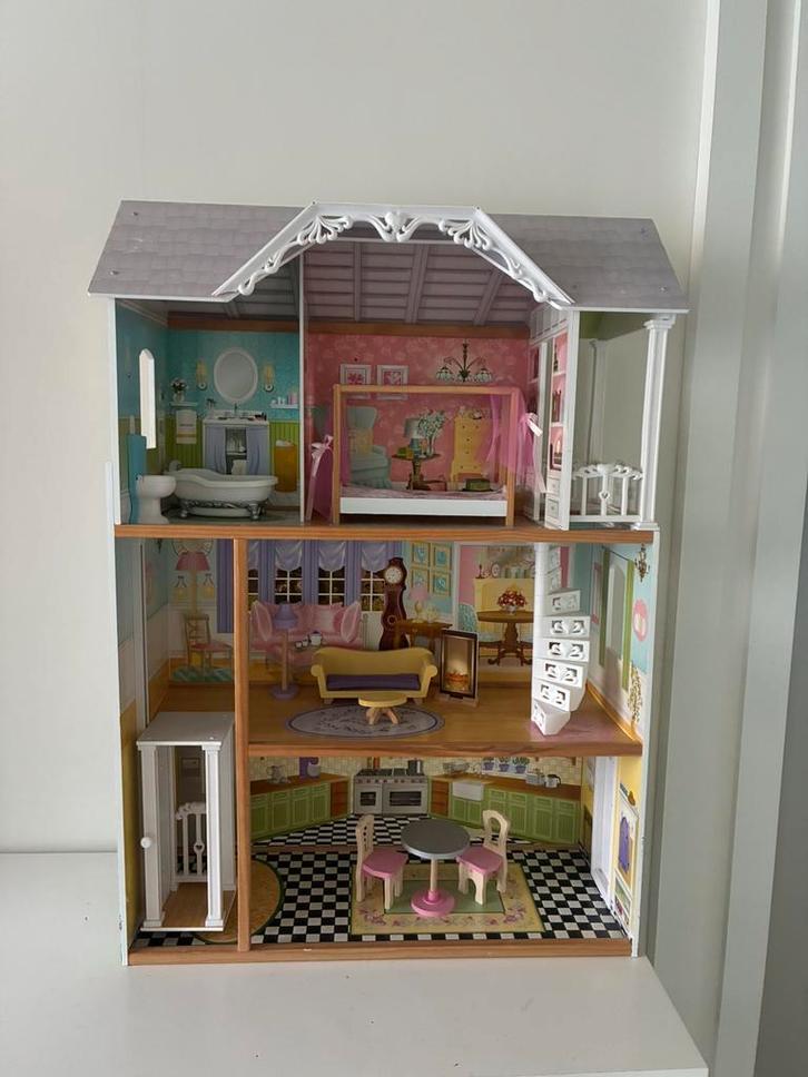Houten poppenhuis, Kinderen en Baby's, Speelgoed | Poppenhuizen, Poppenhuis, Ophalen