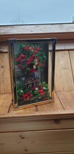 Droogbloemen in kastje, Huis en Inrichting, Ophalen of Verzenden, Zo goed als nieuw