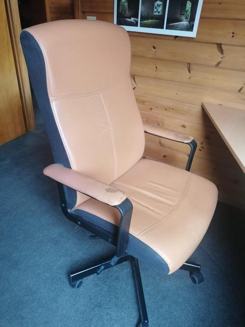 Comfortabele bureaustoel, Maison & Meubles, Chaises de bureau, Utilisé, Chaise de bureau, Brun, Chaise de bureau de gaming, Enlèvement