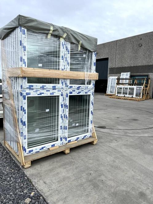 Stockage - Goedkope PVC-raamkozijnen, Doe-het-zelf en Bouw, Raamkozijnen en Schuifdeuren, Nieuw, Raamkozijn, Inclusief glas, Ophalen of Verzenden
