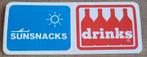 Oude sticker: Sunsnacks, Ophalen of Verzenden, Gebruikt, Bedrijf of Vereniging