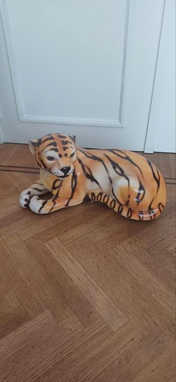 Statue de tigre vintage des années 1980, Enlèvement ou Envoi