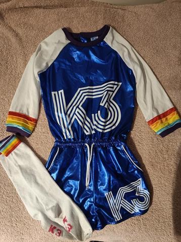 verkleedsetje K3 "roller disco"- maat 152, Enlèvement ou Envoi, Utilisé, Fille