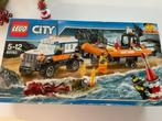 Lego city set jeep en boot - 60165, Ophalen, Zo goed als nieuw, Complete set, Lego