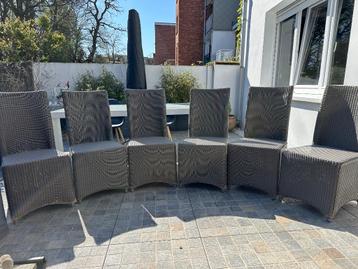Set rotanstoelen, Huis en Inrichting, Stoelen, Ophalen, Gebruikt, Overige kleuren, Riet of Rotan