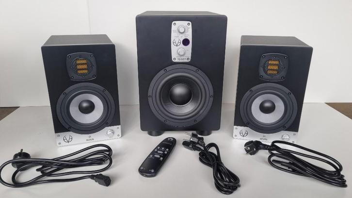 Enceintes EVE SC205 + TS 107, TV, Hi-fi & Vidéo, Enceintes, Neuf, Subwoofer, Enlèvement