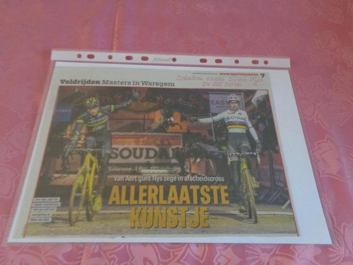 Documentatie veldrijden, Sport en Fitness, Wielrennen, Zo goed als nieuw, Overige typen, Ophalen of Verzenden