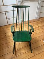 Vintage Groene Scandinavische Schommelstoel, Ophalen