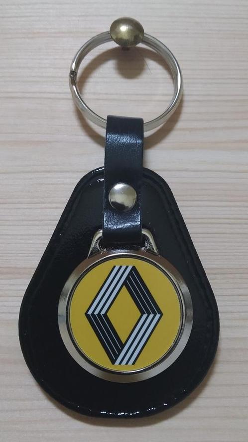 RENAULT Sleutelhanger met logo . Zwart leer, Auto-onderdelen, Overige Auto-onderdelen, Renault, Nieuw, Ophalen of Verzenden