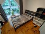 bed ikea 140 cm incl latoflex, Huis en Inrichting, Slaapkamer | Bedden, Ophalen, Zwart, 140 cm, Zo goed als nieuw