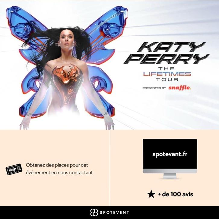 Katy Perry - Concert Paris et Lyon - Places / tickets, Tickets en Kaartjes, Concerten | Pop