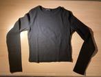 Pull t-shirt court à manches longues modèle S, Comme neuf, Taille 36 (S), Noir, Manches longues
