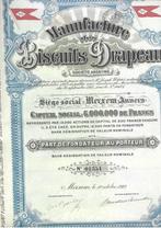 Manufacture de Biscuits Drapeau - 1923, 1920 à 1950, Action, Enlèvement ou Envoi