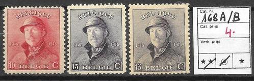 BELGIE  N  168A / 168B  + MODEL   X1, Postzegels en Munten, Postzegels | Europa | België, 1 plakker, Europa, Met plakker, Ophalen of Verzenden