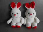2 knuffel konijntjes, Ophalen of Verzenden, Zo goed als nieuw, Konijn